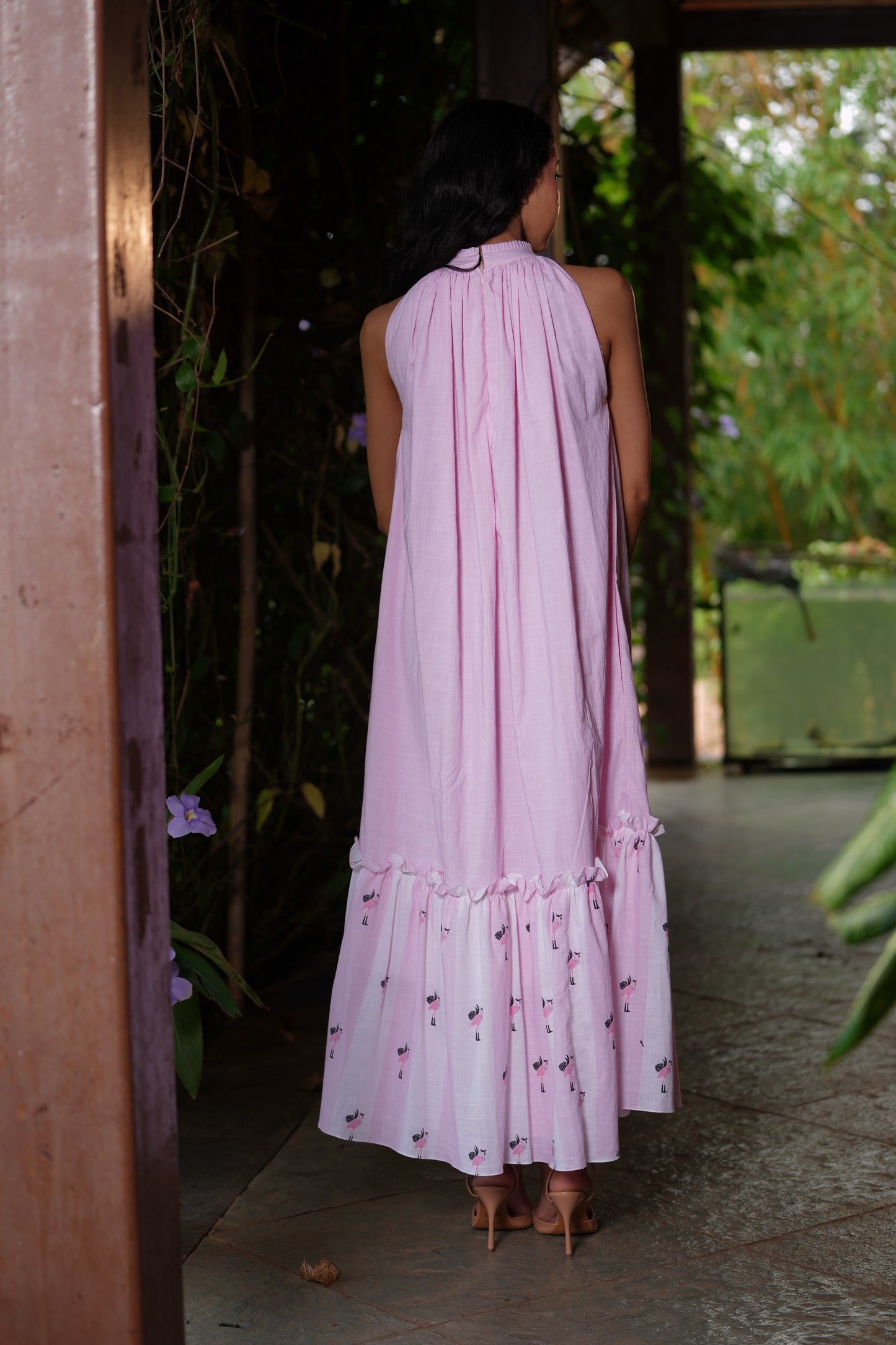 Flamingo Frill Dress