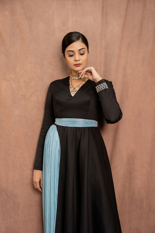 Azure Black Gown