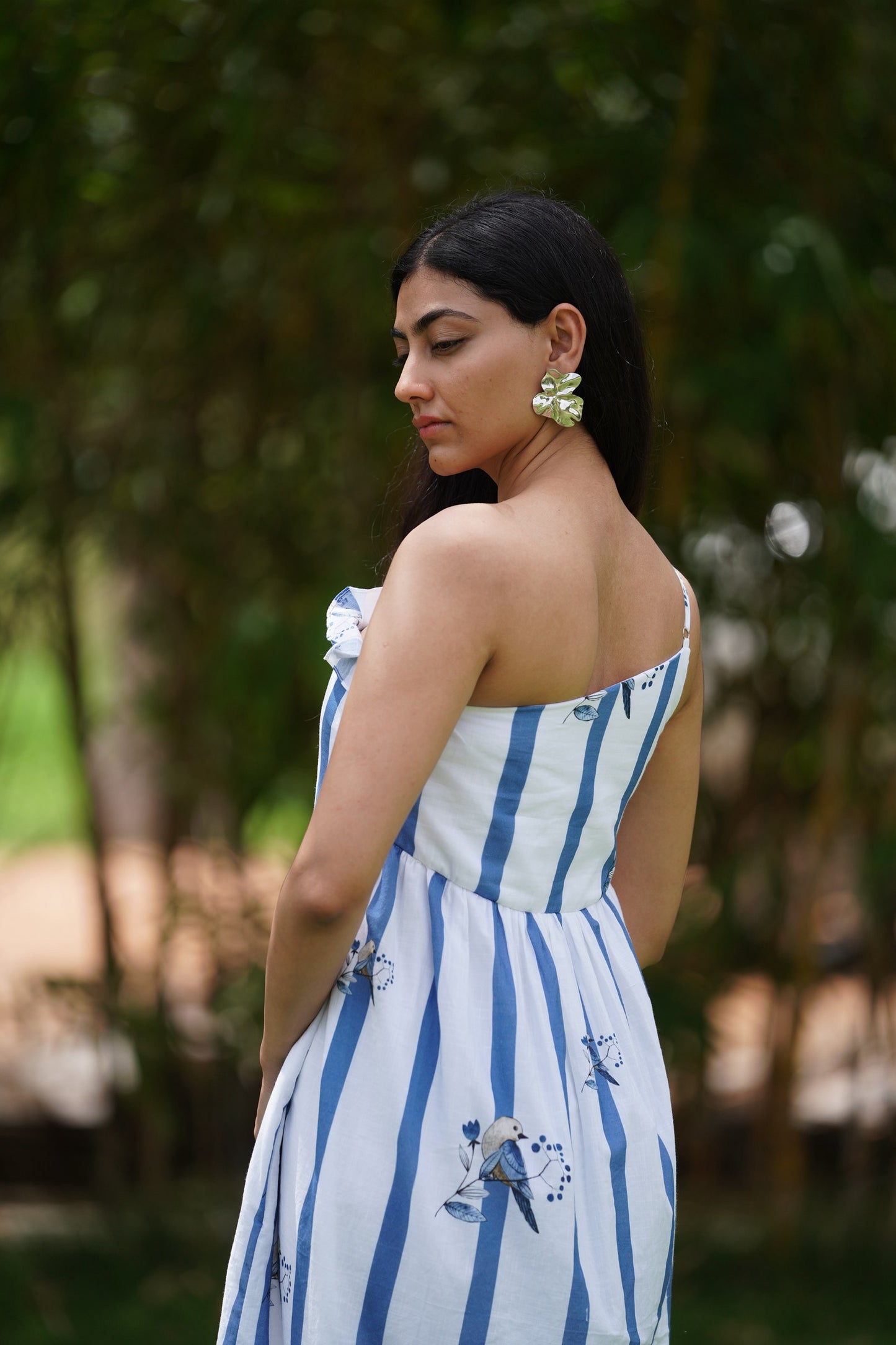 Blue Perch Stripe Dress
