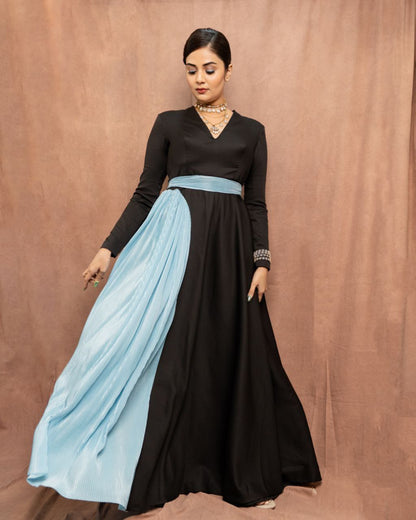 Azure Black Gown